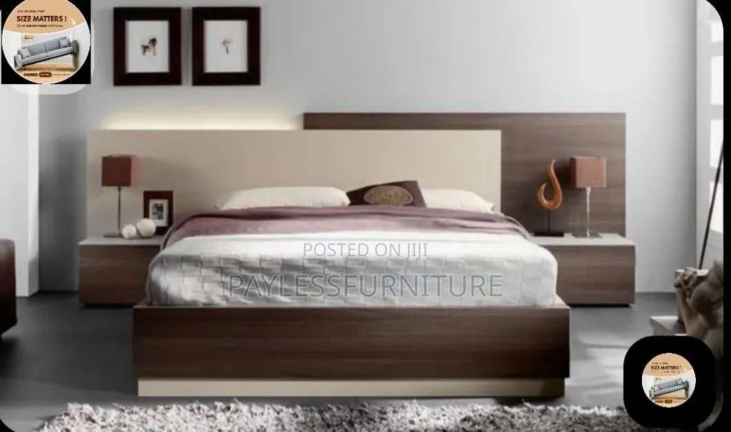 Lluxury Bed With 2 Comodino