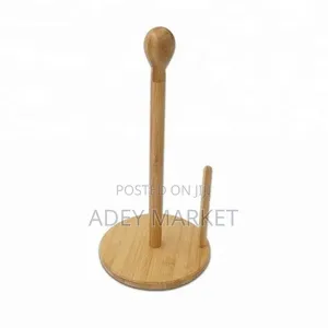.Bamboo Paper Towel and Tissue Stand