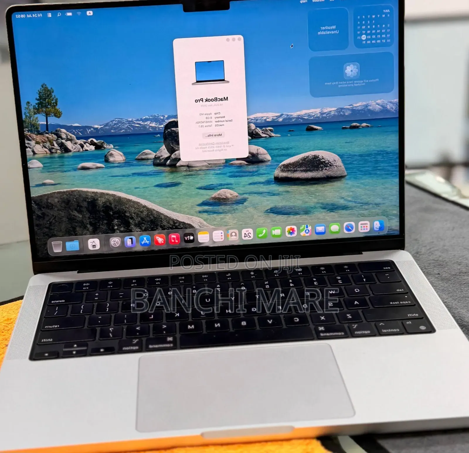 New Laptop Apple MacBook Pro 2023 M3 8GB Apple M3 SSD 512GB
