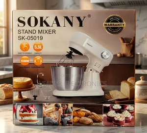 Sokany Stand Mixer 5.5 Liter – Powerful Mixing for Every Kitchen
