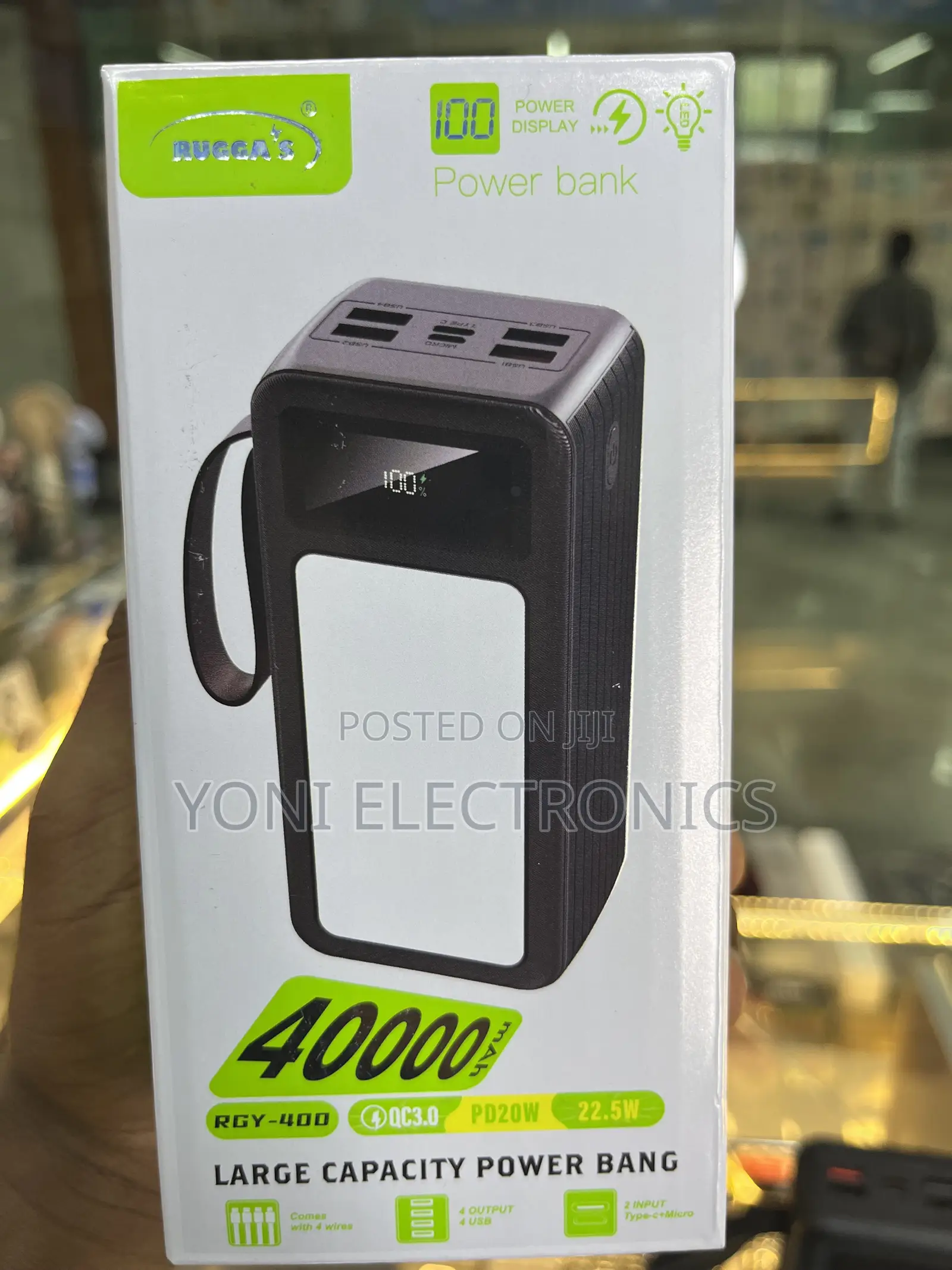 RUGGA'S 40000mAh Power Bank (RGY-400)