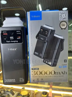 T-Max TP-301 30000mAh 22.5W Fast Charging Power Bank