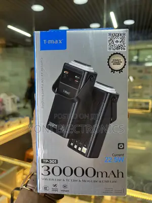 T-Max TP-301 30000mAh 22.5W Fast Charging Power Bank