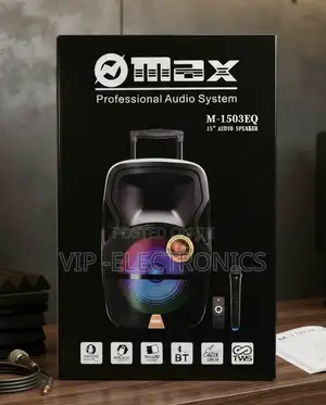 MAX Speaker 15-Inch Professional Audio System. Featuring a Large
