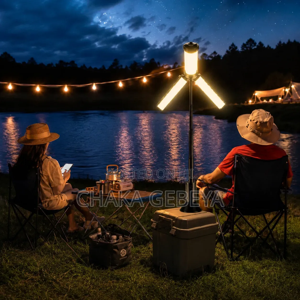 Rechargeable Multifunctional Camping Light – Warm Yellow Light