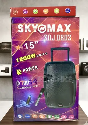 Sky Max Speaker 15-Inch Trolley Speaker. 1200W PMPO