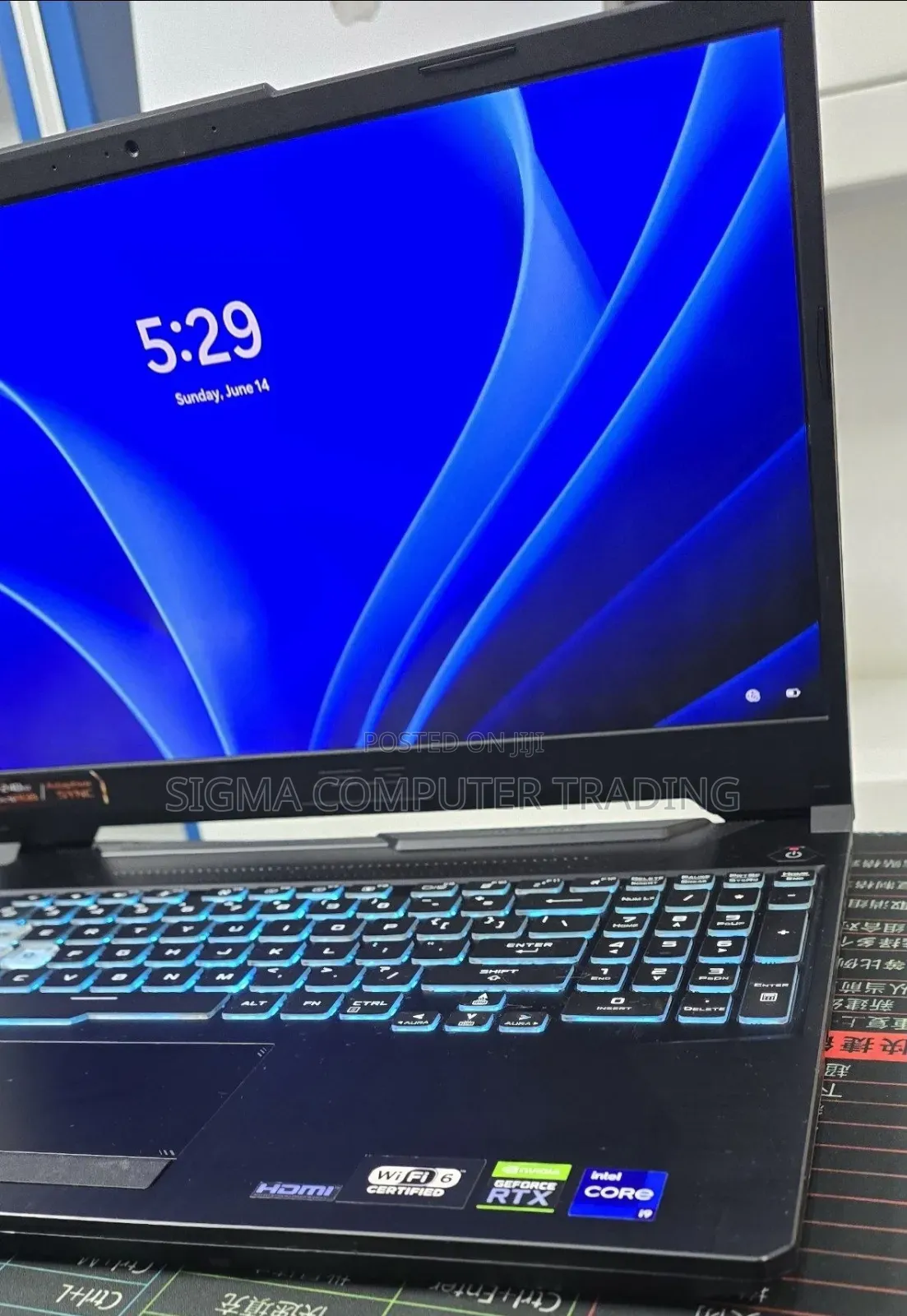New Laptop Asus TUF Gaming F15 16GB Intel Core i9 SSD 512GB