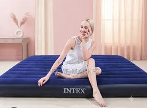 Intex Inflatable Air Bed With Electric Pump | 183 X 203 X 25 Cm