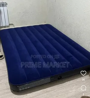 Intex Inflatable Air Bed With Electric Pump | 183 X 203 X 25 Cm