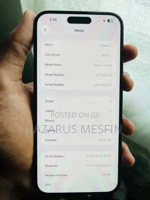 Apple iPhone 15 Plus 128 GB Black