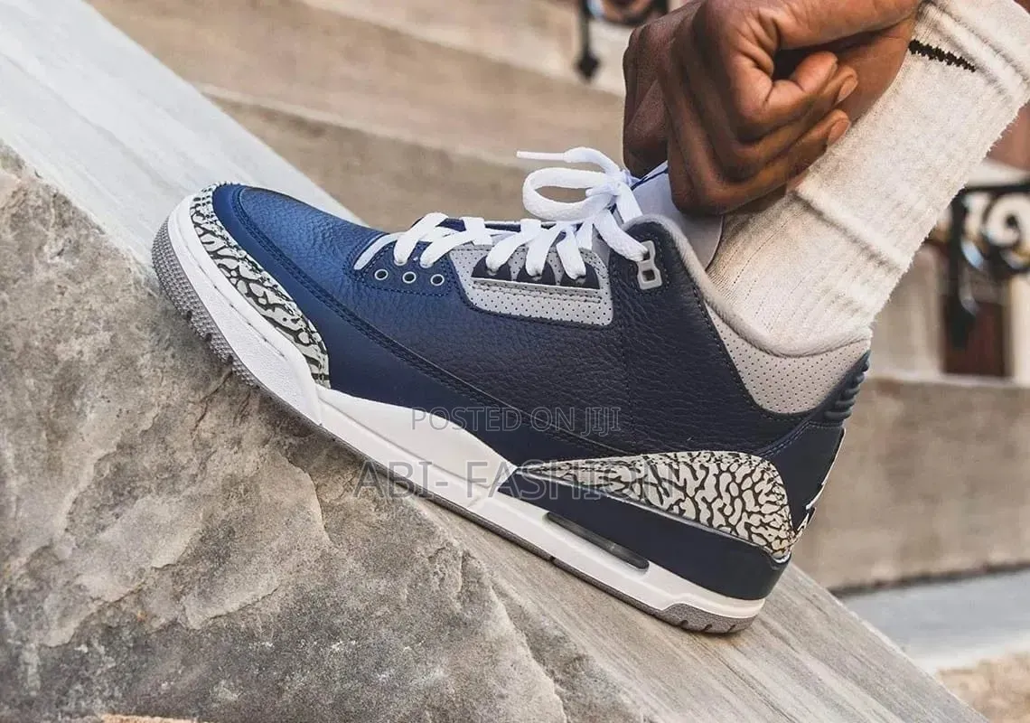 Nike Air Jordan3 Retro "Georgetown"Deep Navy Blue