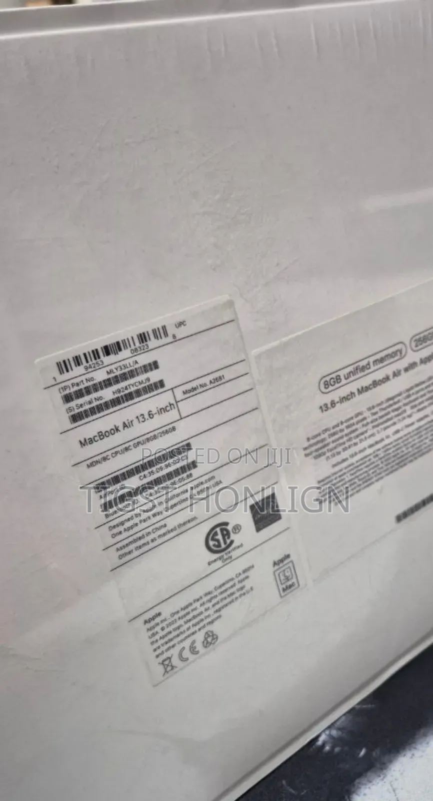 New Laptop Apple MacBook Air 8GB Intel Core M2 SSD 256GB