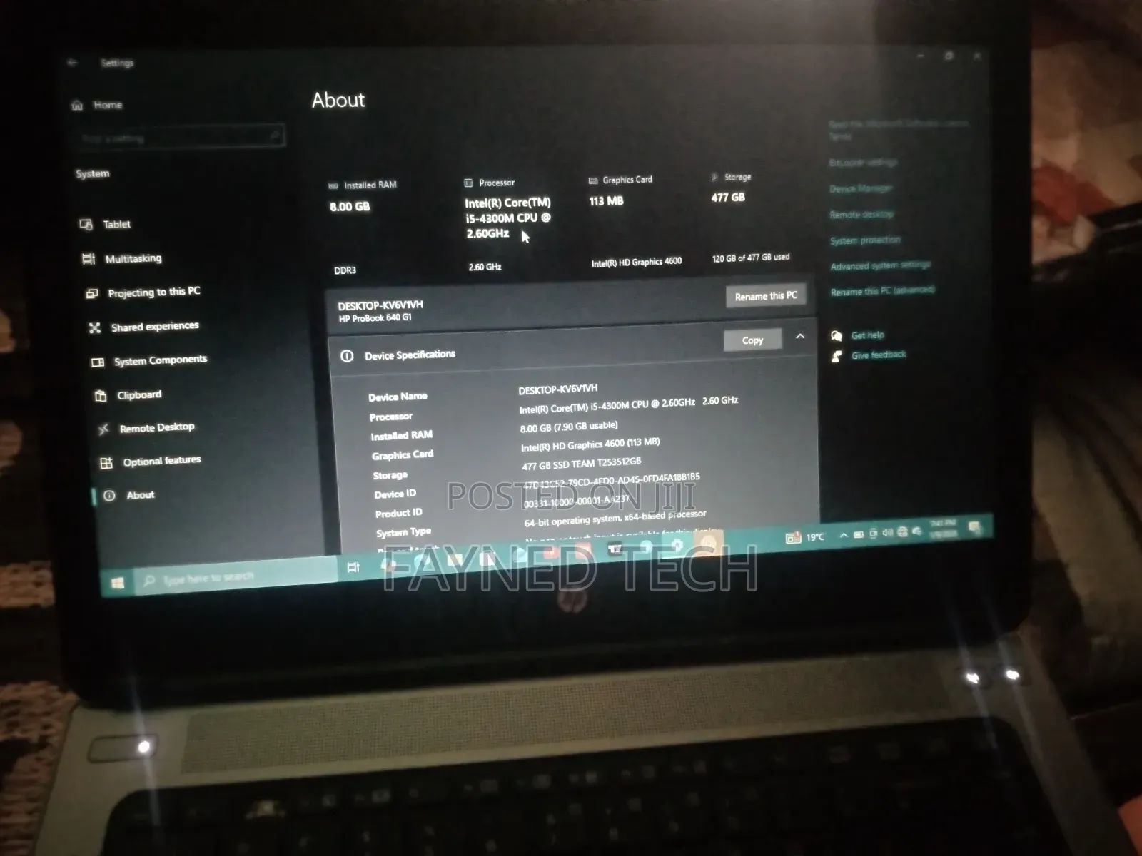 Laptop HP ProBook 640 G1 8GB Intel Core i5 SSD 512GB