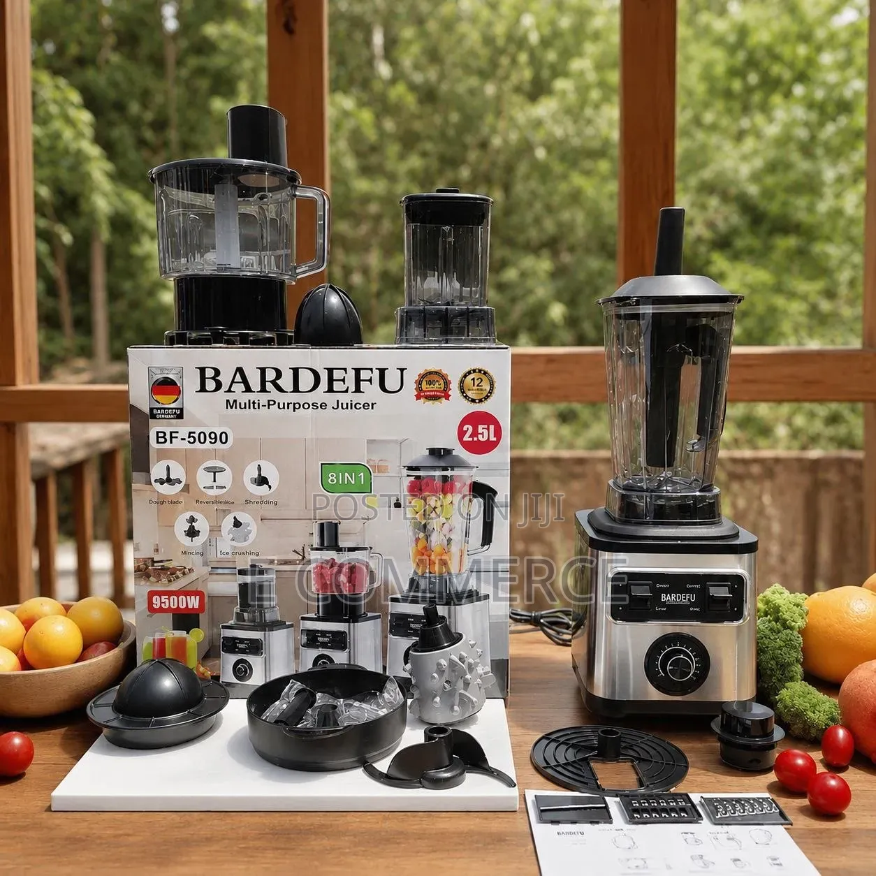 Bardefu BF-5090 8-in-1 Multi-Purpose Food Processor