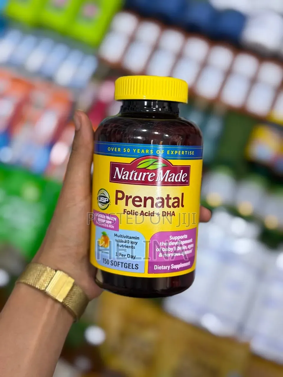 1 Per Day Prenatal Folic Acid + DHA 150 Softgels Original From USA