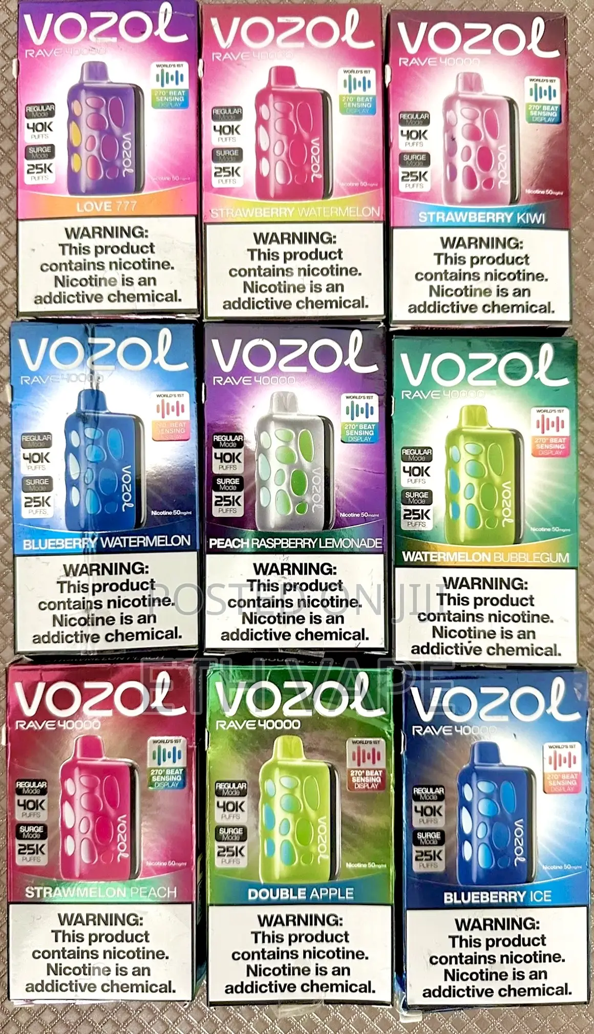 Vozol 40,000 Rave Vape 