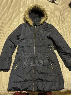 Blue Jacket With Fur