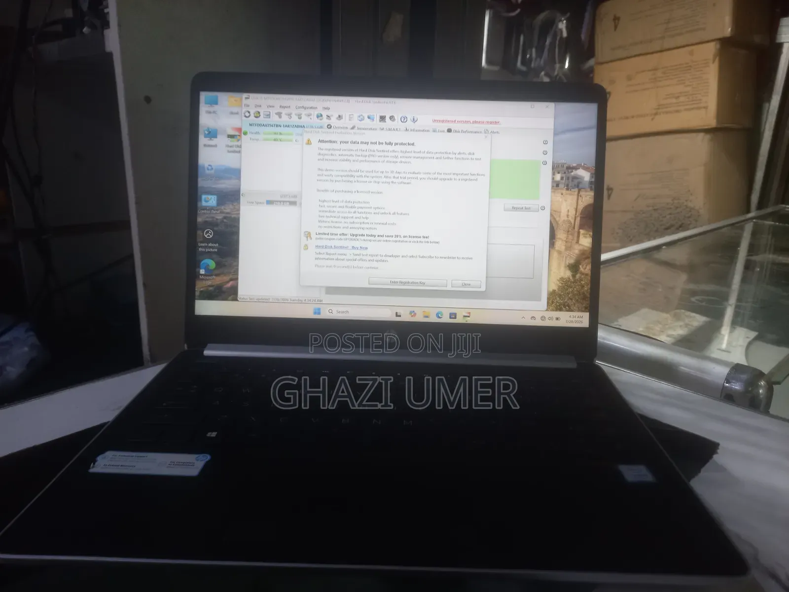 Laptop HP 14S 8GB Intel Core i5 HDD+SSD 256GB