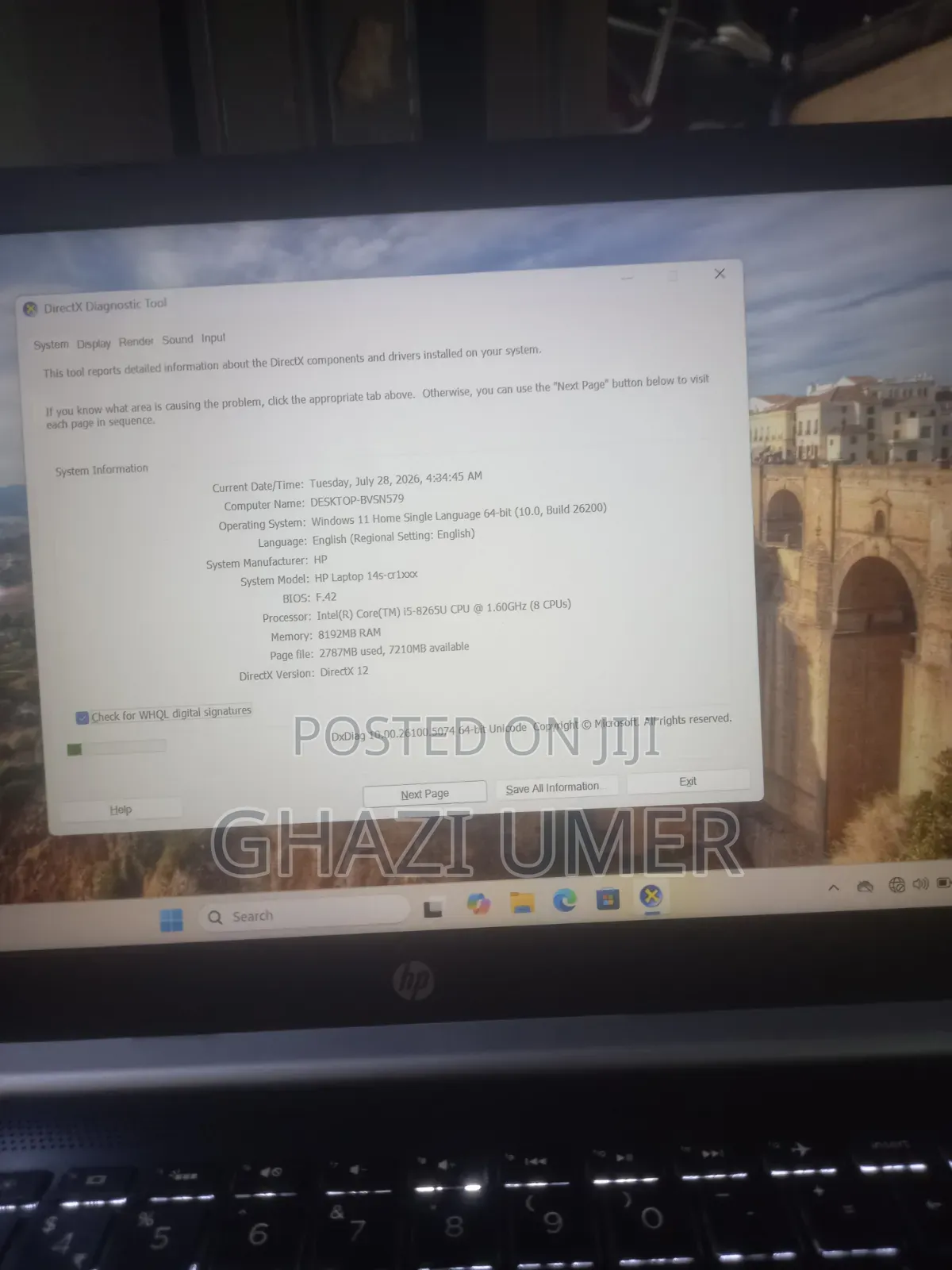 Laptop HP 14S 8GB Intel Core i5 HDD+SSD 256GB