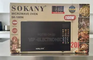 SOKANY 20L Microwave Oven – 1100W With Touch Screen and LED Display
