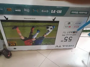 Wega Smart Led TV 55 Inch Andraid Doubel Gelass Secrin 2026