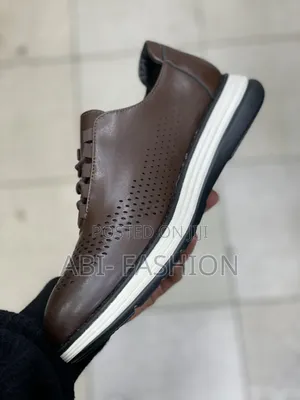 Flat Leather Brown Mens Classic Shoe