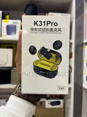 K31Pro Dual Wireless Button Lavalier Microphone System