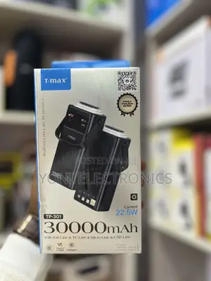 T-Max TP-301 30000mAh Heavy-Duty 22.5W Fast Charging Power Bank