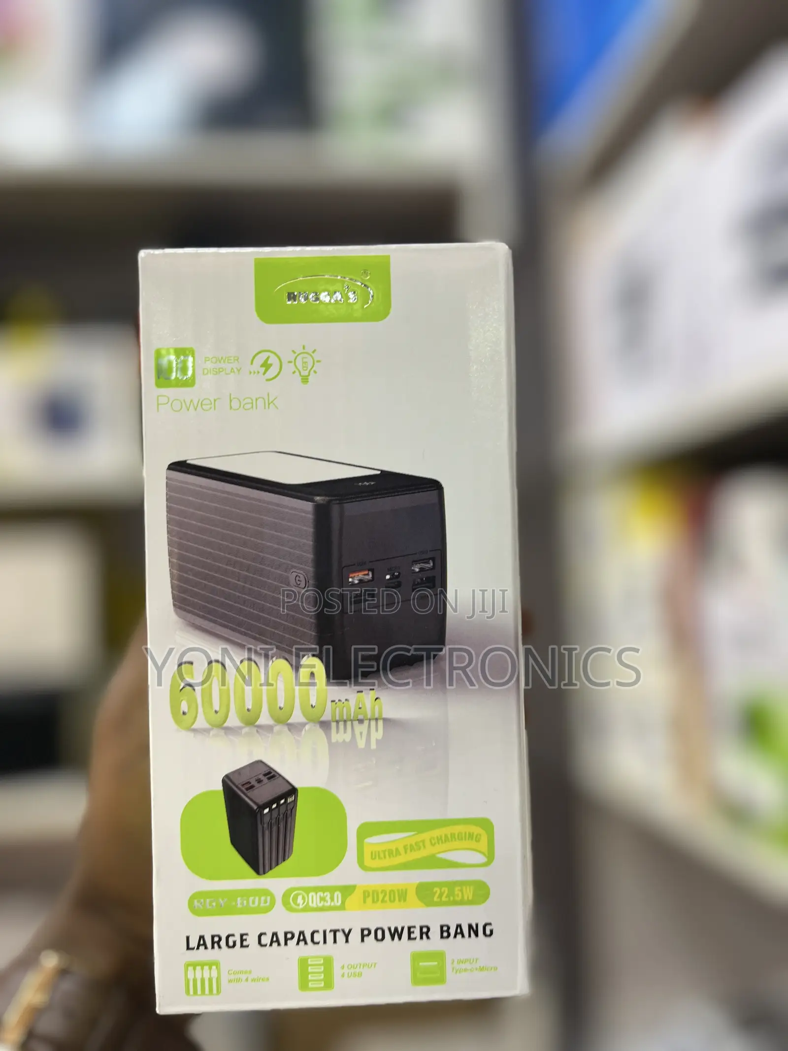 RUGGA'S RGY-600 60000mAh Ultra-High Capacity Power Bank
