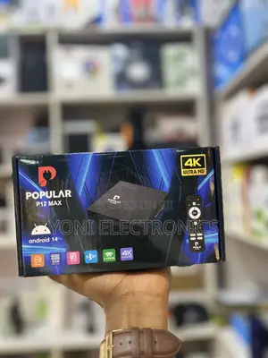 Popular P12 Max Android 14 Ultra Hd Smart TV Box