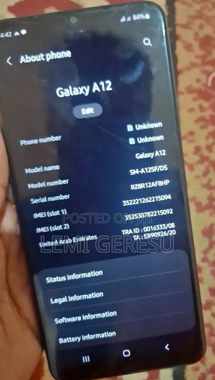 Samsung Galaxy A12 64 GB Blue