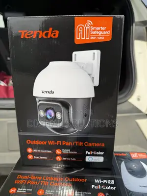 3MP Outdoor Wi-Fi Pan/Tilt Security Camera by Tenda