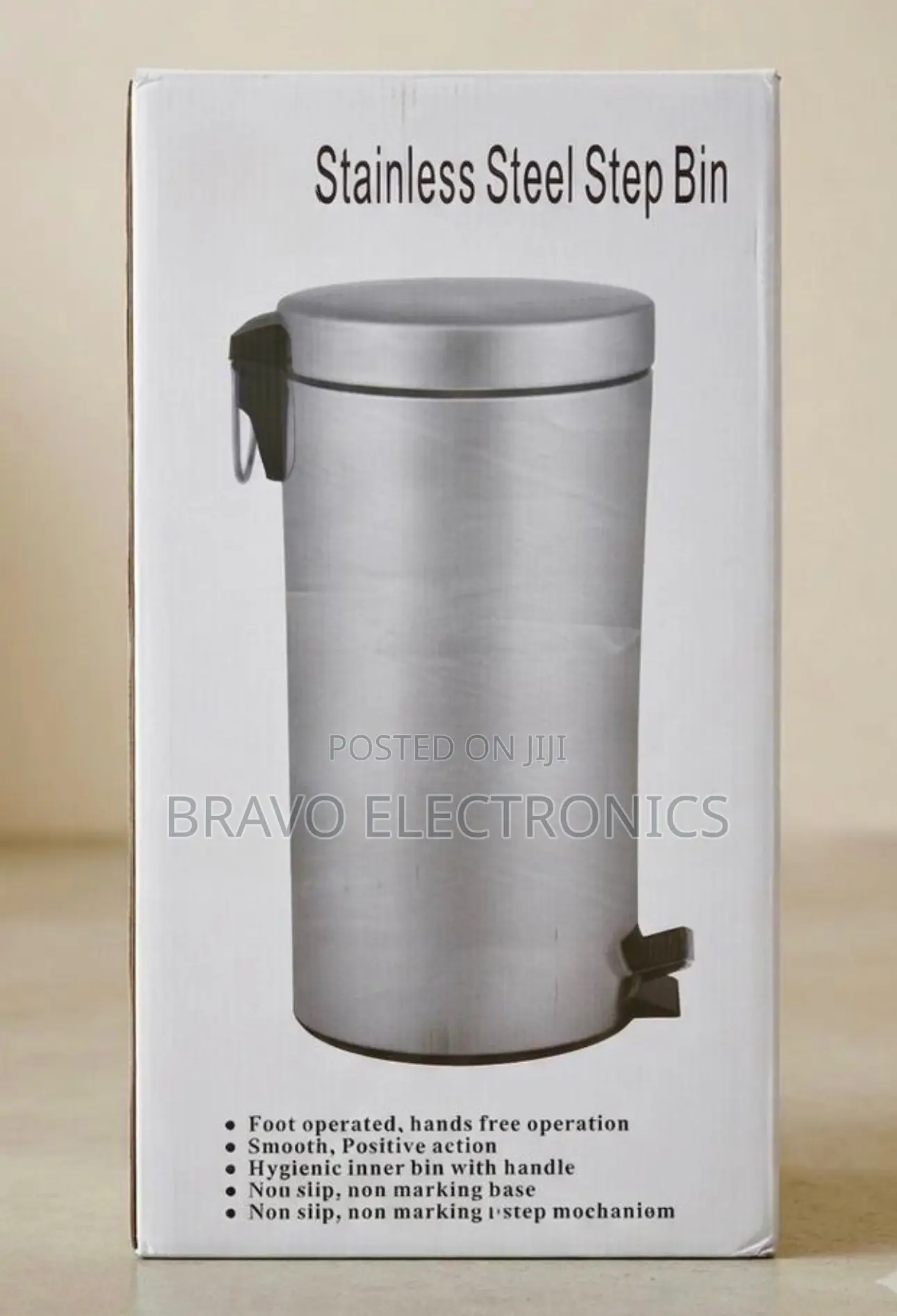  30L Stainless Steel Step Bin – Foot Pedal | Best Price in Addis!
