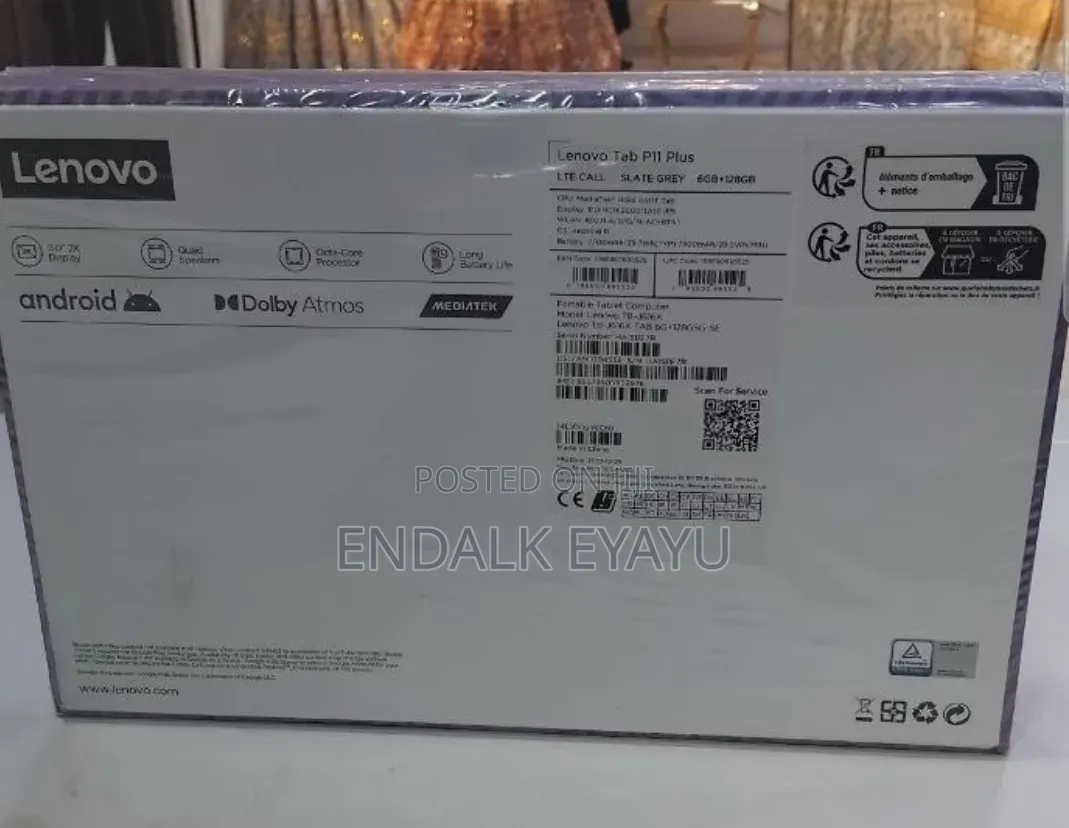 New Lenovo Tab P11 Plus 128 GB