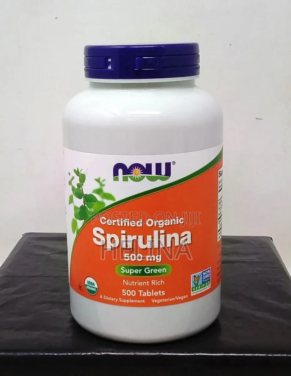 Certified Organic 500mg 500 Tablets Spirulina Super Green From USA