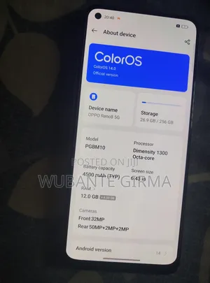 Oppo Reno8 5G 256 GB Gray