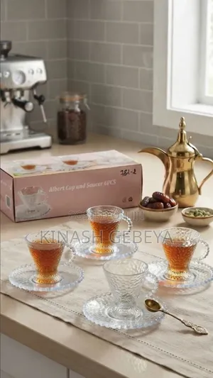 6pcs Top Quality Glass Tea and Coffee Cup Set