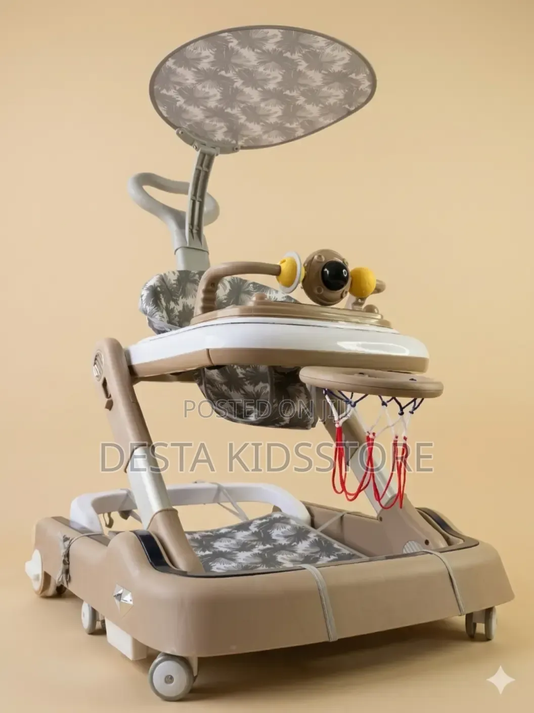 Premium 3 In1 Baby Walker (Jerelo)with Music and Basketball Hoop.