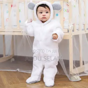 Baby Romper Jumpsuit "ከላዩ ፈር ውስጡ ኮተን የሆነ"