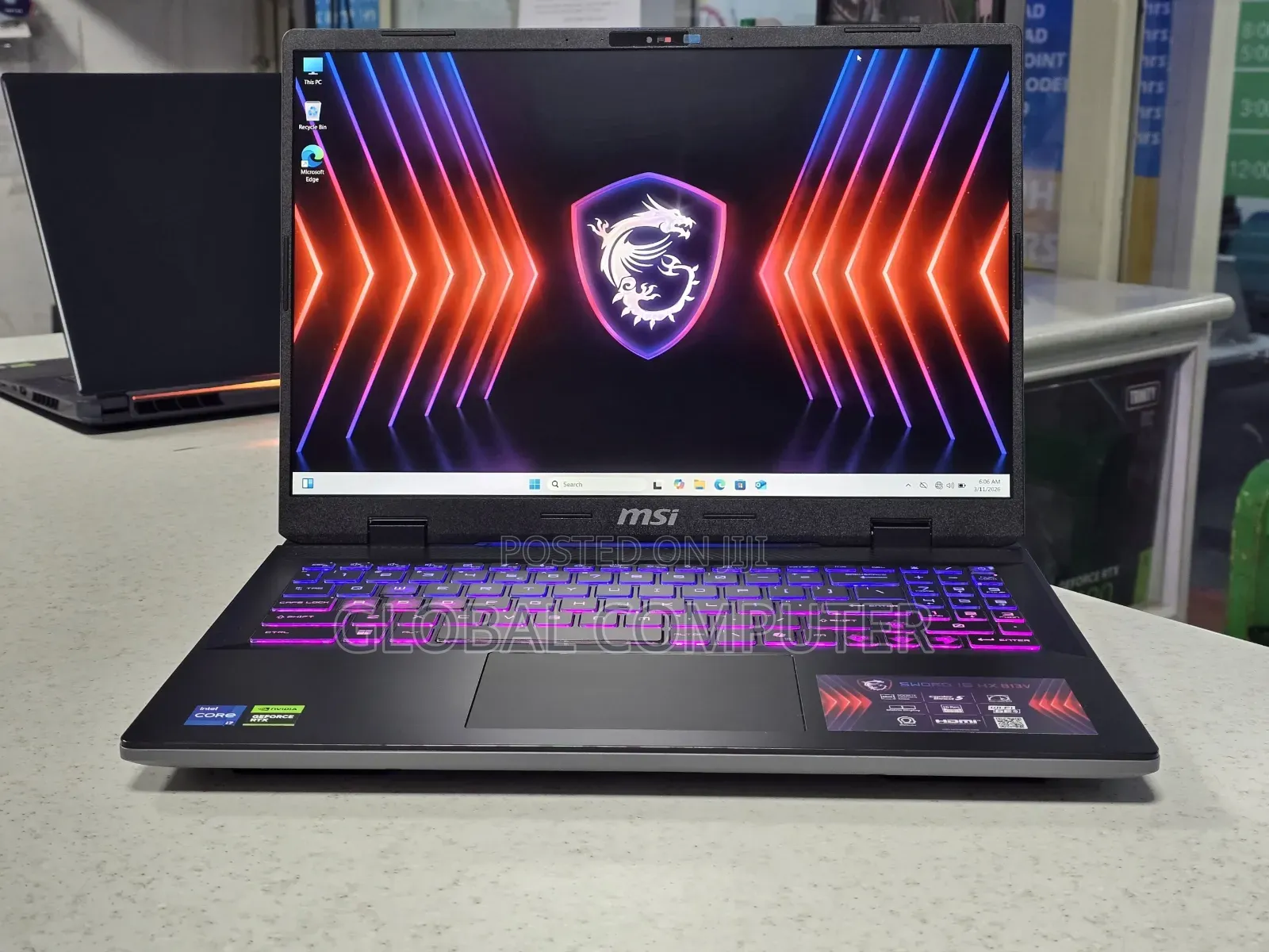 New Laptop MSI GP75 Leopard 16GB Intel Core i7 SSD 1T