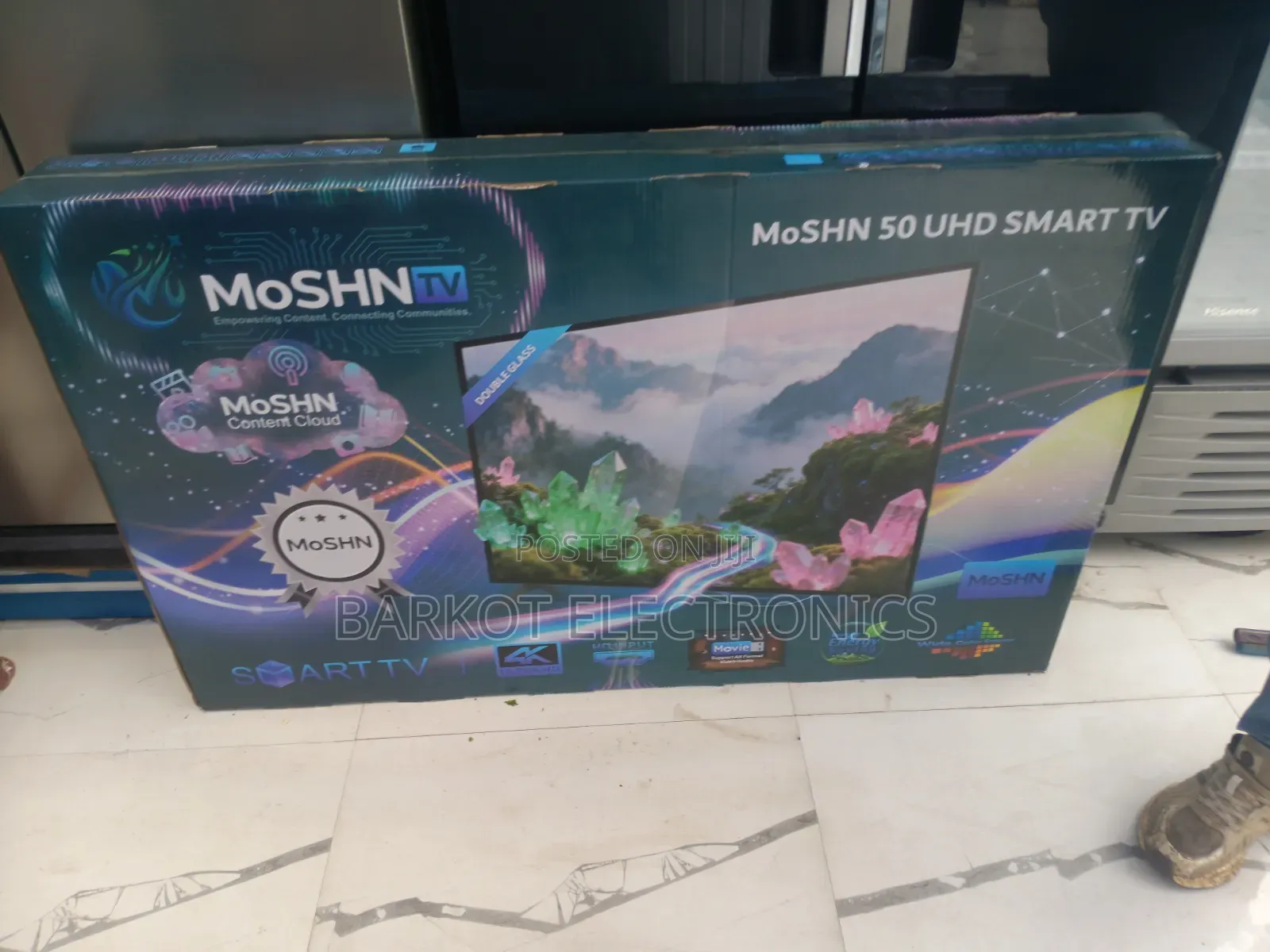 Moshn 50 Uhd Smart TV Andraid Doubel Gelass 2026 Quality Hifi Speaker