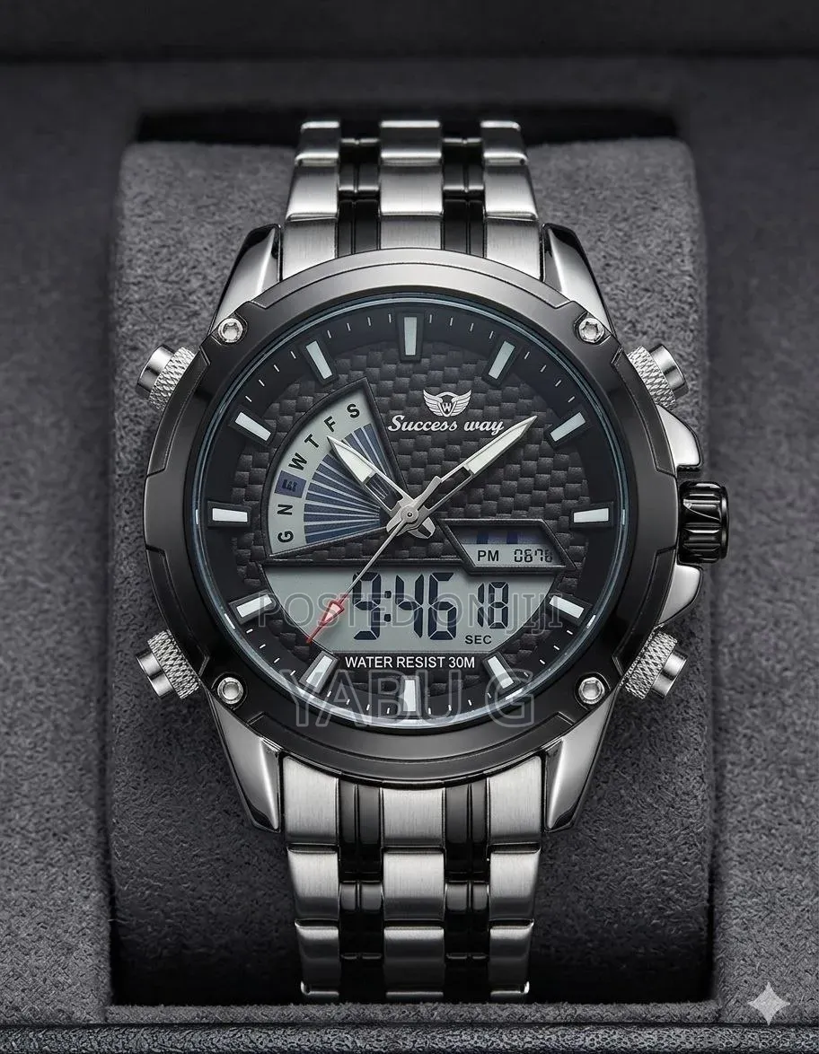New Brand Men's Success Way Quartz Stainless Steel Watch