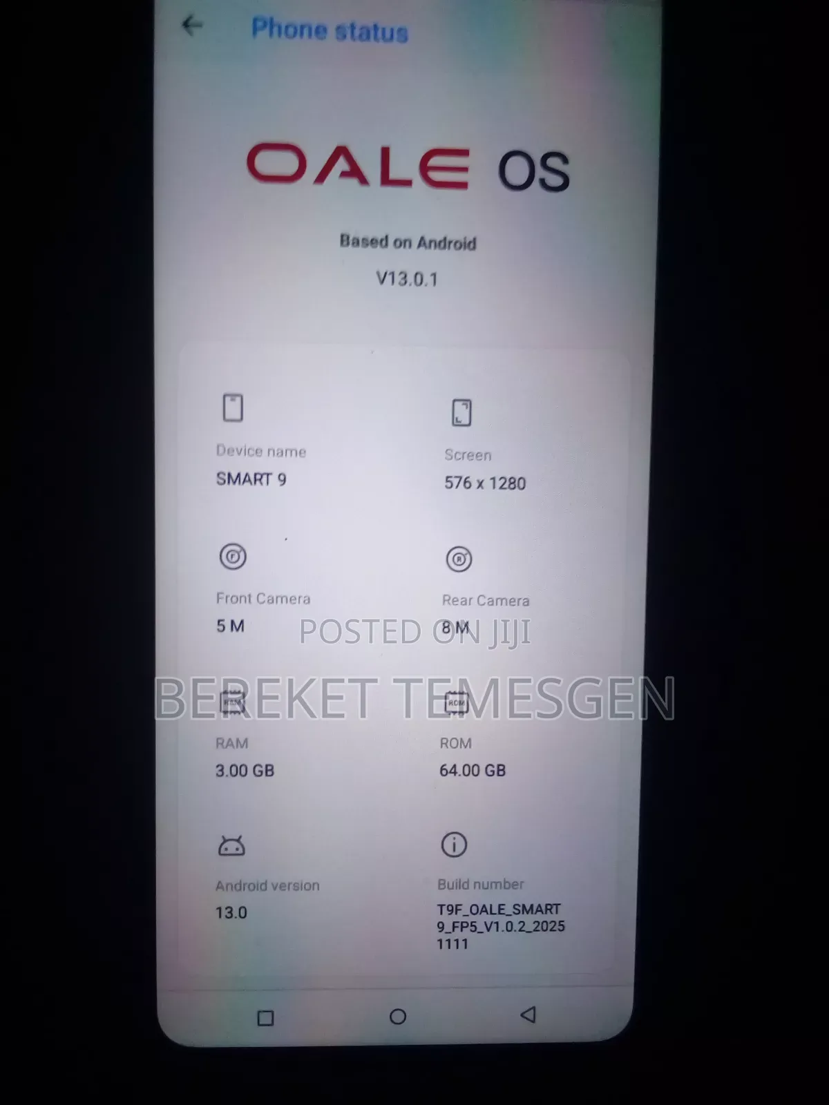 Oale Smart 9 64 GB Black