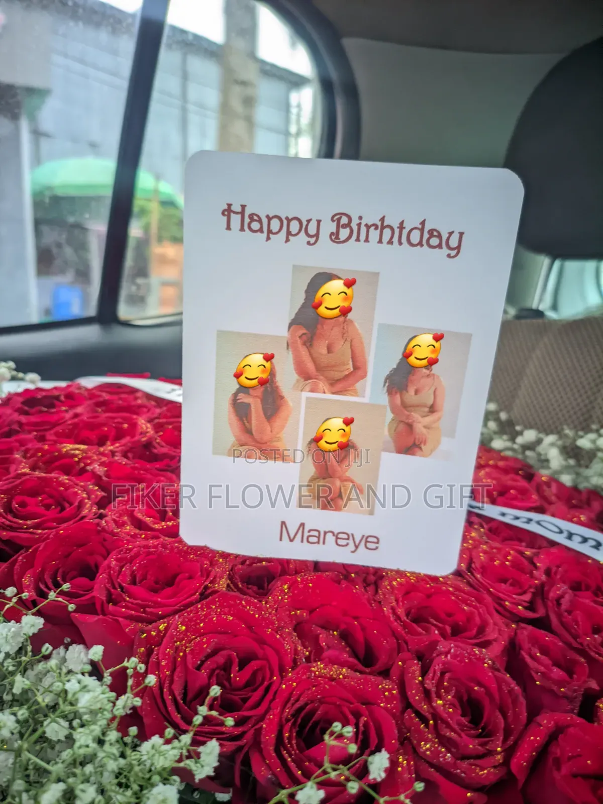 Gift for Her Teddy Bear With Flower Bouquet
