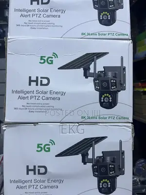 3-Lens Solar PTZ Security Camera | ባለ 3 ሌንስ ሶላር ሴኩሪቲ ካሜራ
