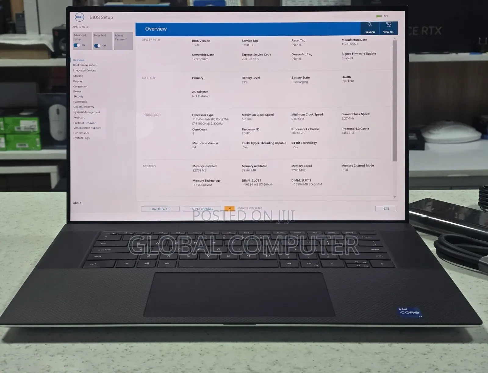 New Laptop Dell XPS 15 9500 16GB Intel SSD 512GB