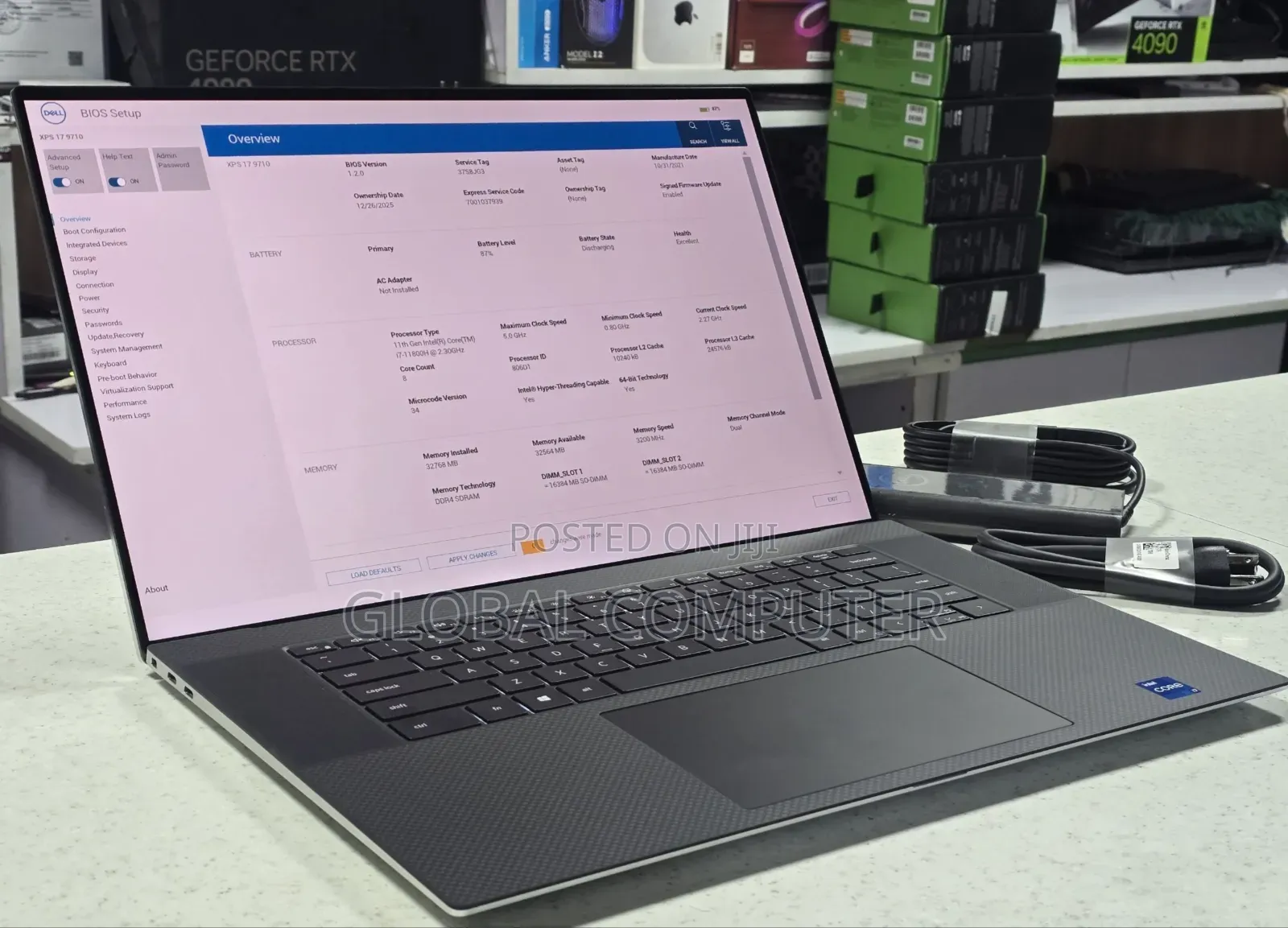 New Laptop Dell XPS 15 9500 16GB Intel SSD 512GB