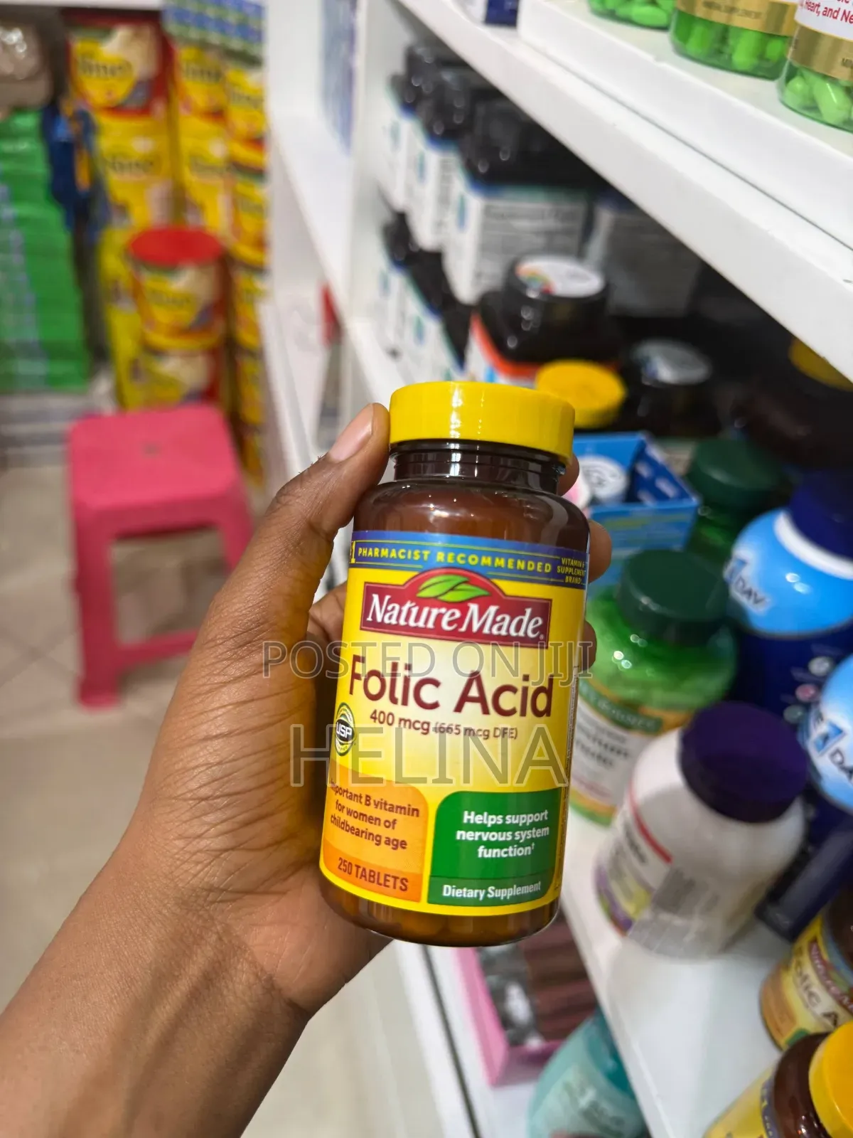Nature Made 400 MCG Folic Acid 250 Tablets Prenatal Support From USA