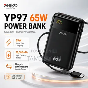YESIDO YP97 Original 20,000mAh 65W Power Bank
