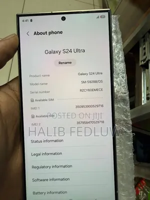 New Samsung Galaxy S24 Ultra 256 GB Silver